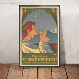 Vintage Advertising Poster: Zu neuer Renaissance! by Johann Vincenz Cissarz, 1900