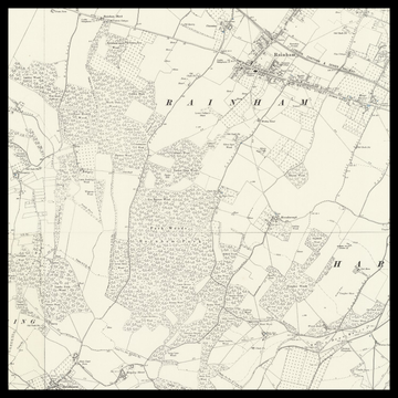 An old Ordnance Survey map of Sittingbourne
