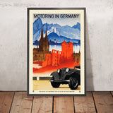 Póster de viaje en automóvil de Alemania de Ludwig Hohlwein 