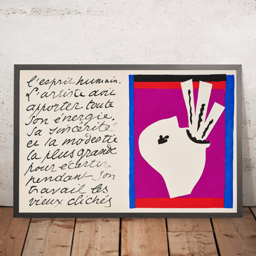 Un’immagine incorniciata di L’avaleur de sabres (Il mangiatore di spade) di Henri Matisse, 1947