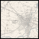 Mapa antiguo personalizado de Kilmarnock 