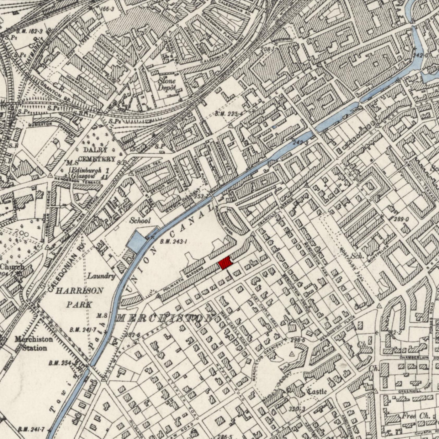 Personalised Old Map of Ayr