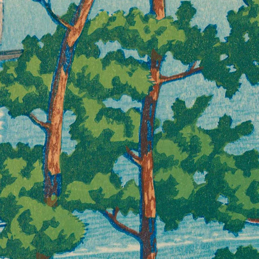 Parco Nishi, Fukuoka di Hasui Kawase, 1935 