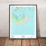 Old Map of Sanibel, Florida by USGS, 1958 – Captiva Island, San Carlos Bay & Ding Darling NWR