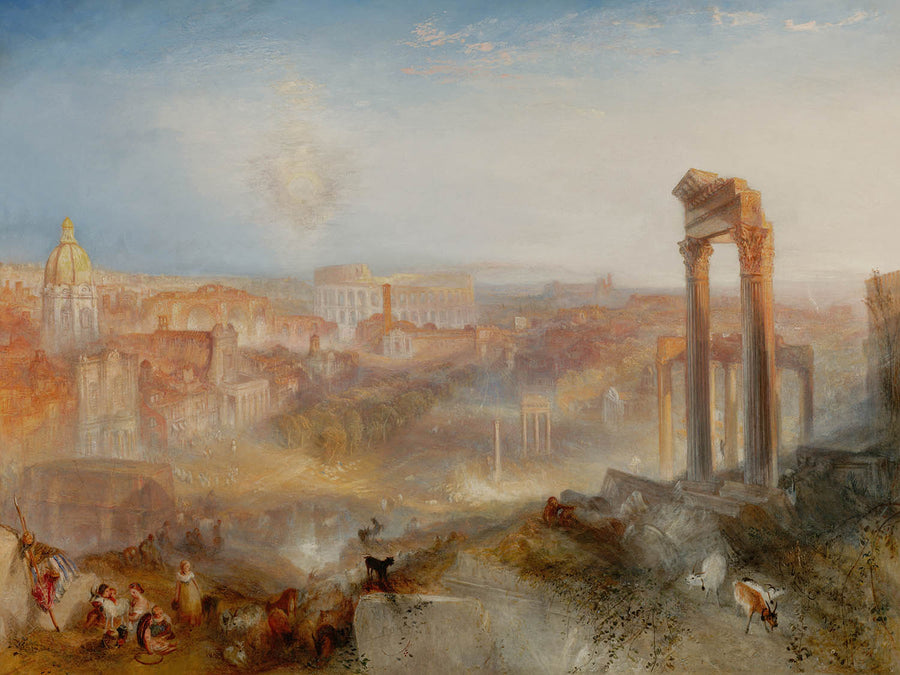 Rome moderne - Campo Vaccino par Turner, 1839 