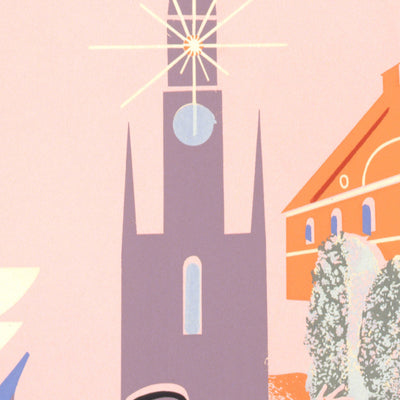 Boston Travel Poster by Allegheny Airlines, 1950