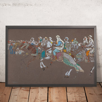A framed image of 