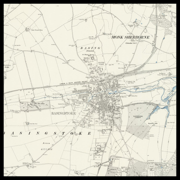 An old Ordnance Survey map of Basingstoke