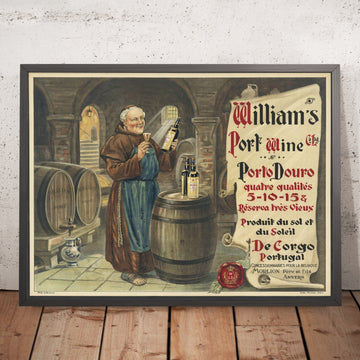 A framed image of William&