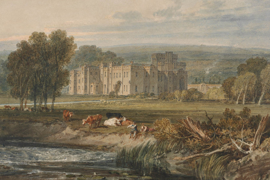 Vue du château de Hampton Court, Herefordshire, depuis le sud-est par Turner, 1806 