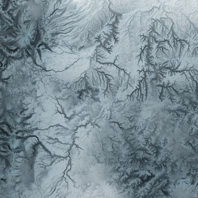 Oregon Topographic 3D Relief Map