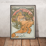 Latin Quarter Poster by Alphonse Mucha, 1897