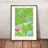 Old Map of Ely, Minnesota by USGS, 1965 – Soudan, Lake Vermilion & Boundary Waters