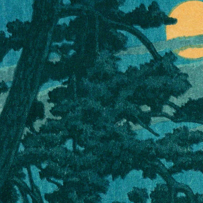 Full Moon at Nagome by Hasui Kawase, 1935