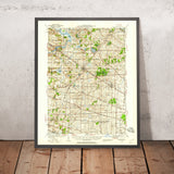 Old Map of Lake Zurich, Illinois by USGS, 1935 – Barrington, Elgin & Schaumburg