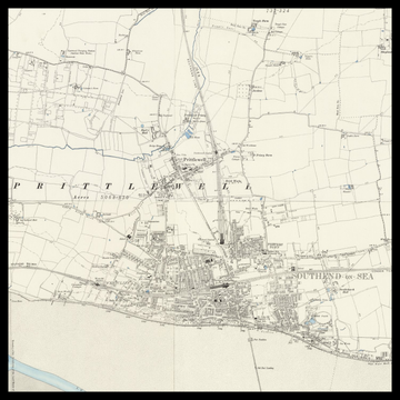 An old Ordnance Survey map of Southend-on-Sea