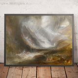 Vallée d'Aoste : Tempête de neige, avalanche et orage par Turner, 1836 
