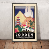 Póster de viaje mundial: Jorden de Werner Werenskiold 