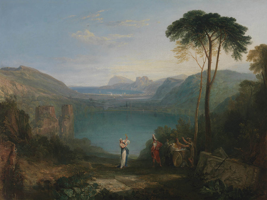 Lago Averno: Enea e la Sibilla Cumana di Turner, 1814 