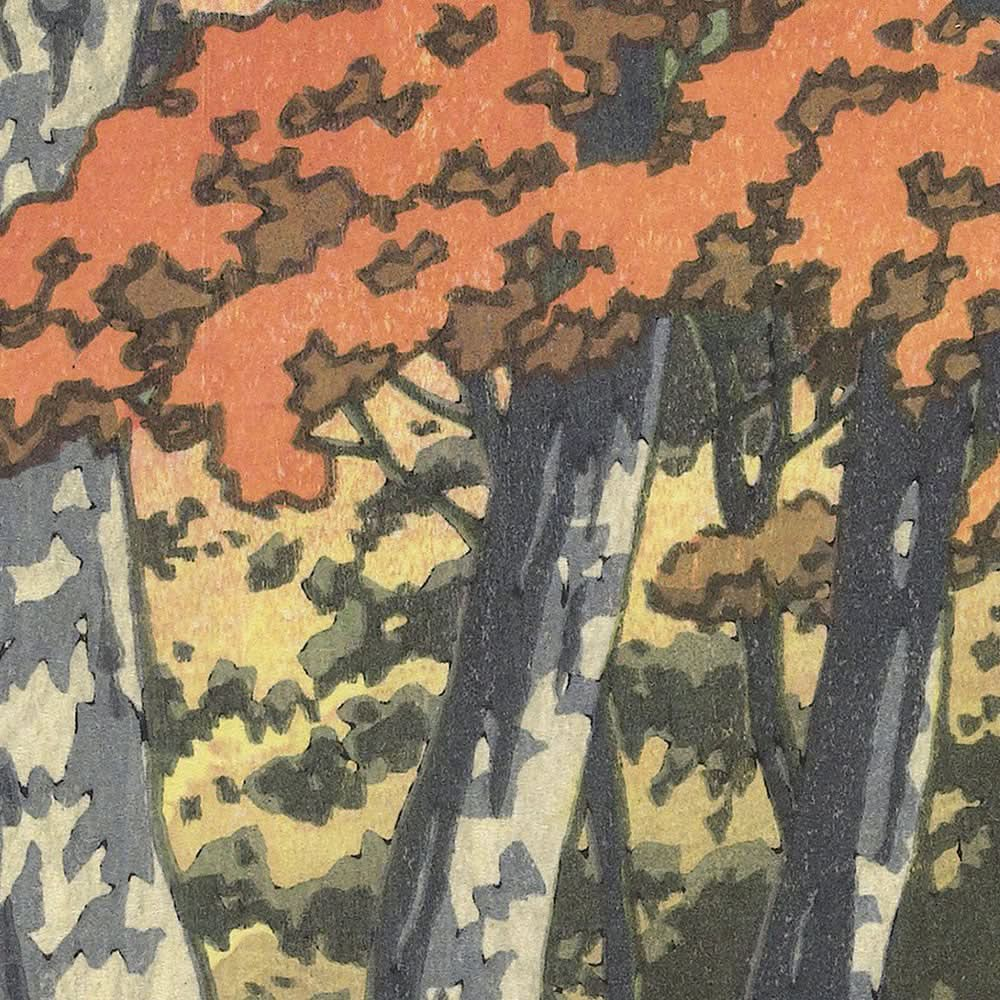 Automne à Oirase par Hasui Kawase, 1933