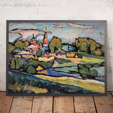 A framed image of 