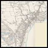 Mapa antiguo personalizado de Kirkcaldy 