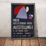 Plakat für die erste Ausstellung der Neuen Künstlervereinigung München by Wassily Kandinsky, 1909