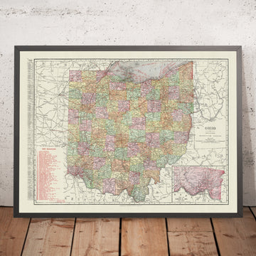 Mappa atlas commerciale antica dell&