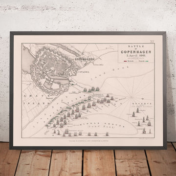 Bataille de Copenhague, 2 avril 1801 : Forces britanniques contre forces danoises, Guerre napoléonienne 