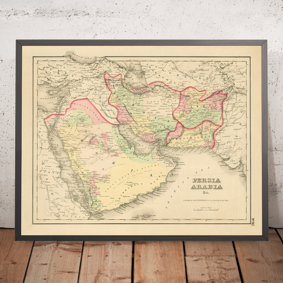 Mappa antica della Persia e dell&