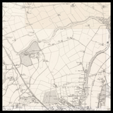 Personalisierte alte Karte von Clydebank 