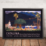 Affiche de voyage de l’île Catalina : Découvrez désormais Santa Catalina par Otis Shepard, 1935 
