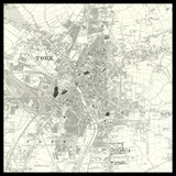 Mappa Antica Personalizzata di York 