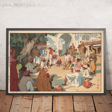 A framed image of 