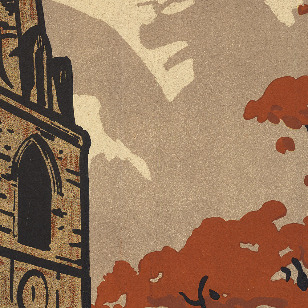 Bex-les-Bains, Switzerland Travel Poster: Vallée du Rhône – Bains Salins by Jules Courvoisier, 1915