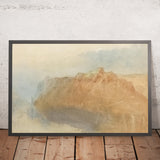 La forteresse d'Ehrenbreitstein de l'autre côté du Rhin par Turner, 1817 