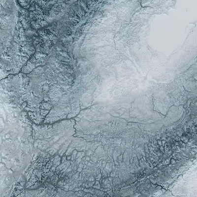 Michigan & Great Lakes Topographic 3D Relief Map