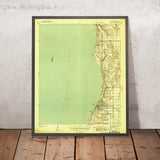 Old Map of Fairhope, Alabama by USGS, 1941 – Mobile Bay, Daphne & Point Clear