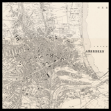 Personalised Old Map of Aberdeen
