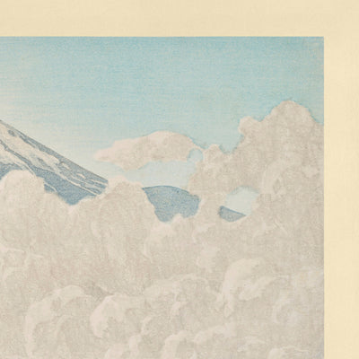 Mt. Fuji Morning at Hirano Lake, Yamanaka by Hasui Kawase 1935