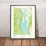 Old Map of Cascade, Idaho by USGS, 1954 – Cascade Reservoir, Payette River & Long Valley