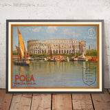 Affiche de voyage de Pula : Pola. Venezia Giulia 