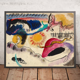 Aquarell Nr. 3 (Liebesgarten) by Wassily Kandinsky, 1911