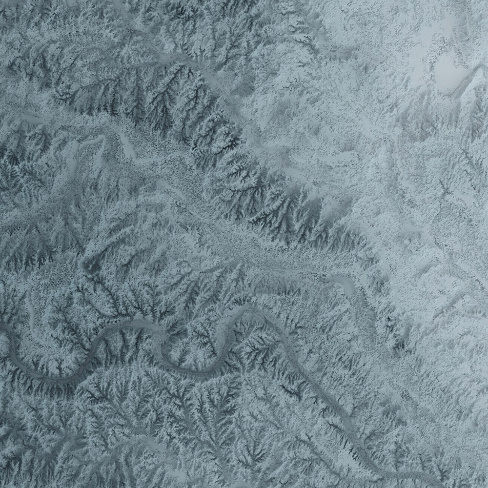 Oklahoma Topographic 3D Relief Map