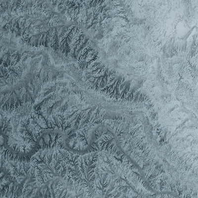 Oklahoma Topographic 3D Relief Map