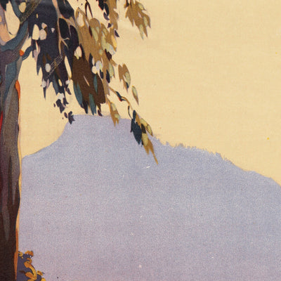 Australia Travel Poster: For Sunshine & Romance by James Northfield, 1936