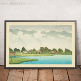 Kizaki-See in Shinshu von Hasui Kawase 1935 