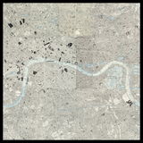 Mapa antiguo personalizado de Southwark 