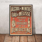 Bénédictine Distillery Vintage Drinks Advertising Poster, 1891