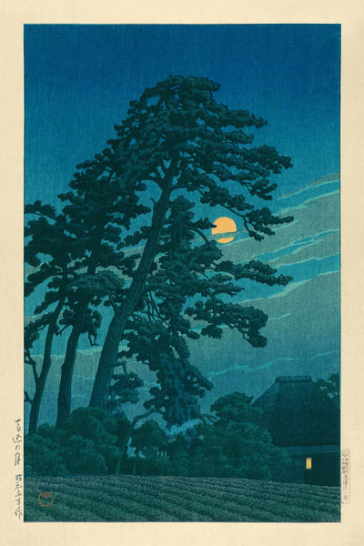 Full Moon at Nagome by Hasui Kawase, 1935